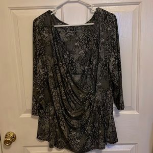 Lane Bryant wrap dressy top